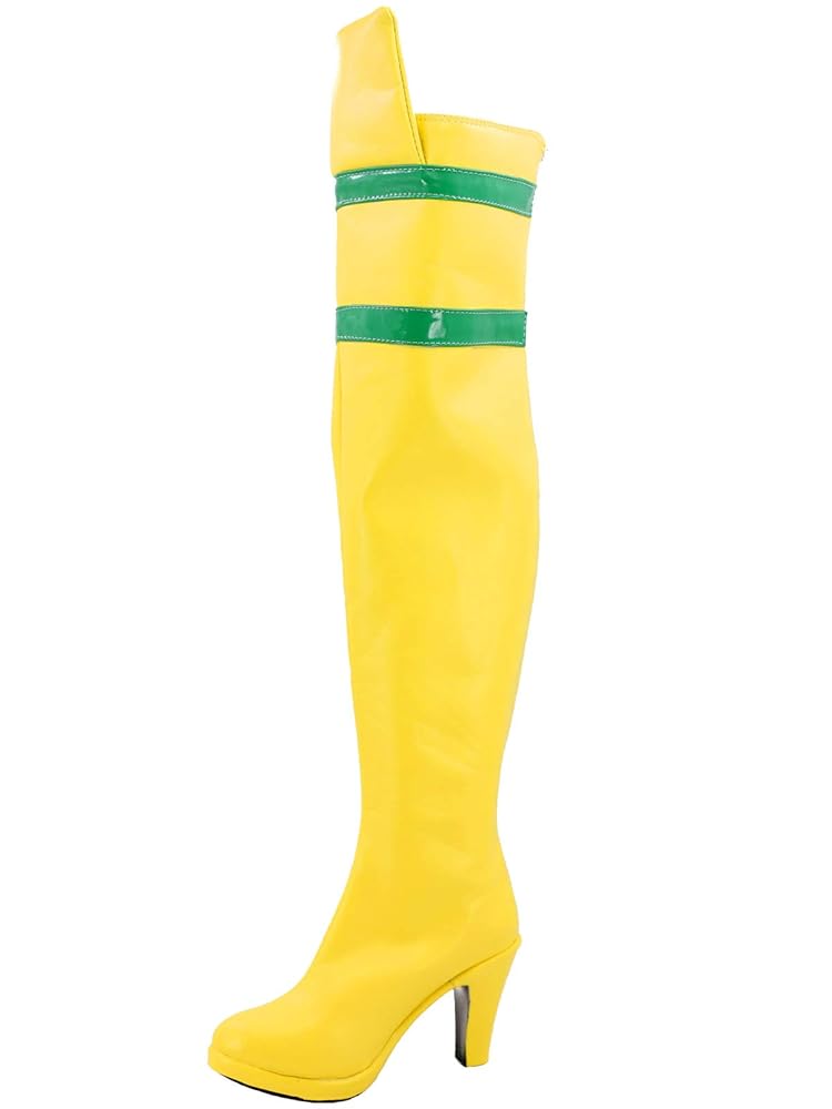 Yellow boots - YELLO ノベルティー（長袖）　レッド　おまけつき Amazon.com: GOTEDDY Women's Rogue Cosplay Shoes Yellow